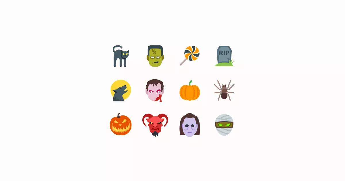 halloween clipart icons