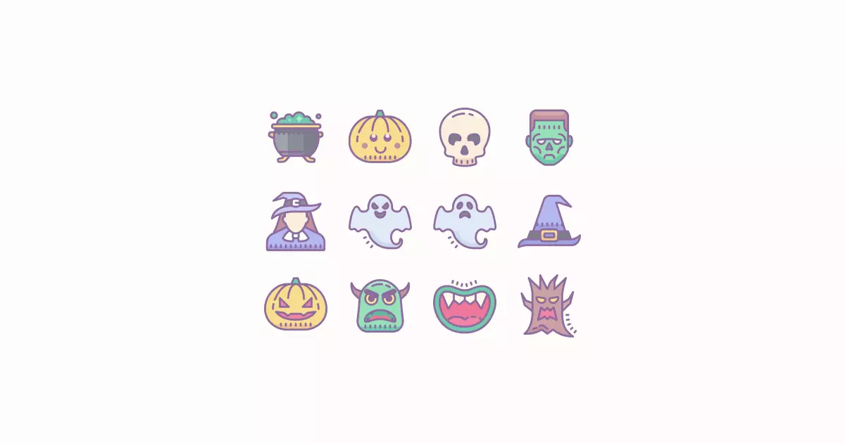 halloween clipart icons