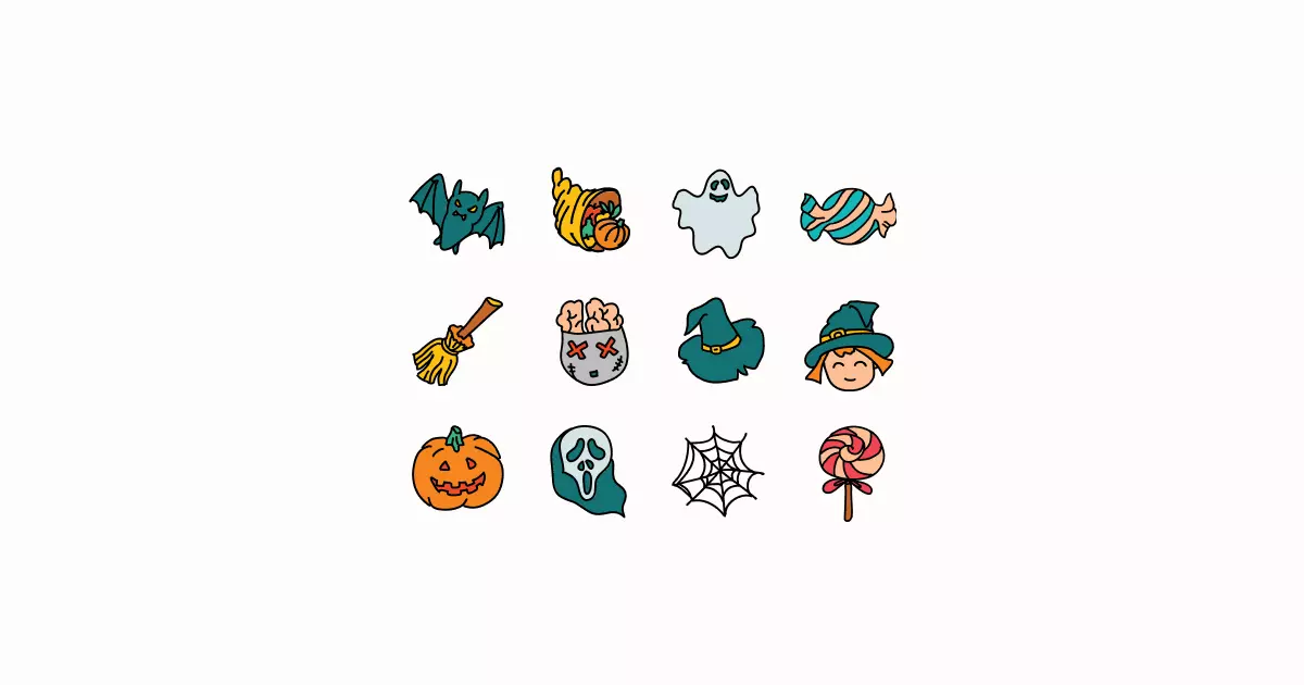 halloween clipart icons
