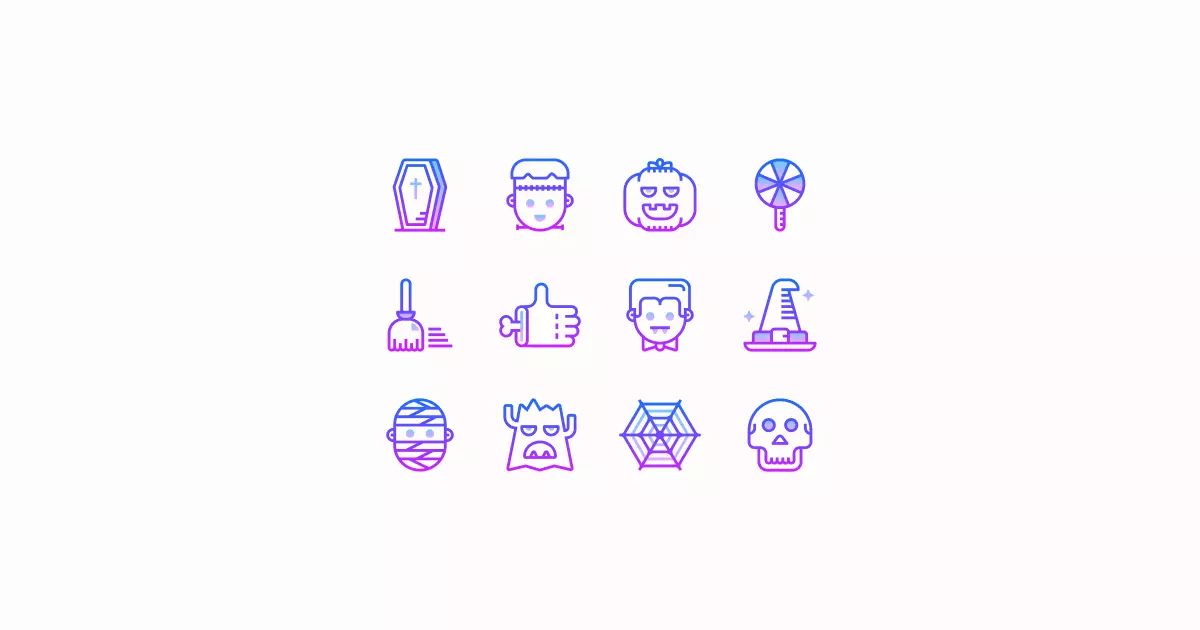 halloween clipart icons