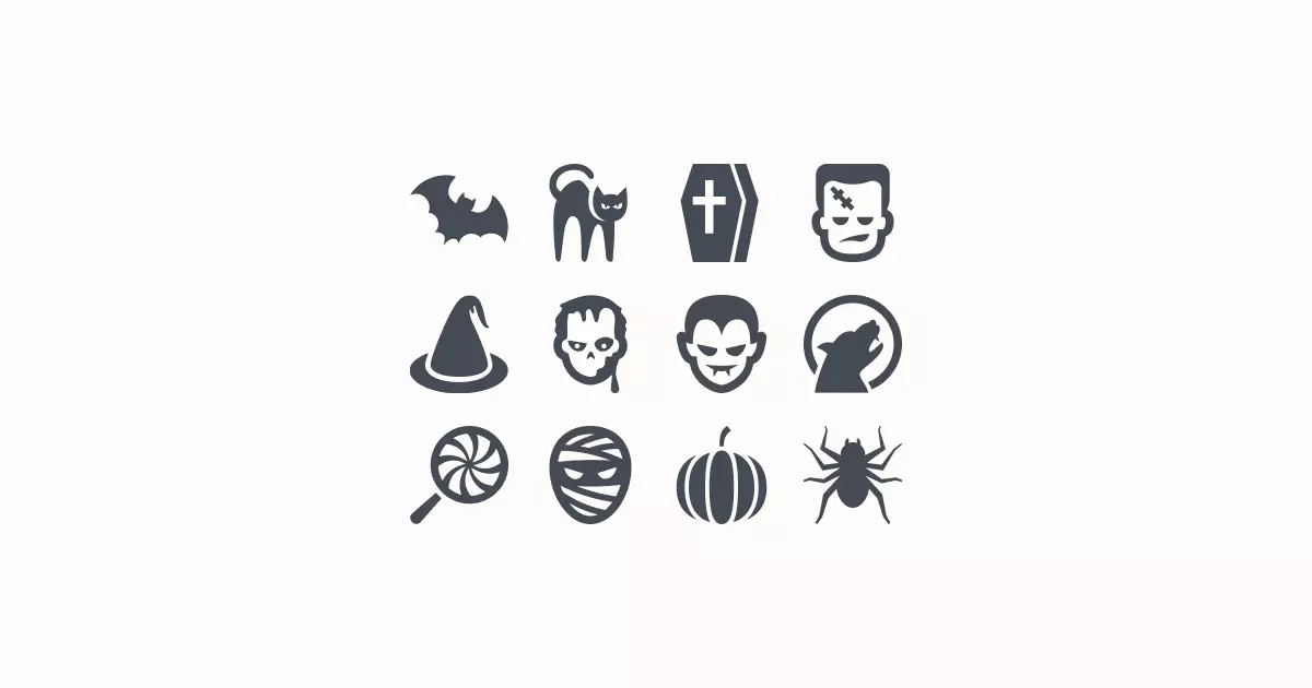 halloween clipart icons
