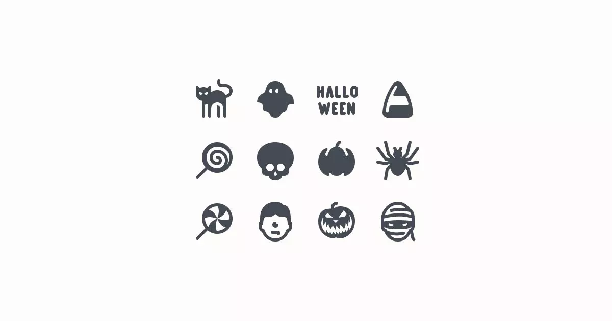 halloween clipart icons