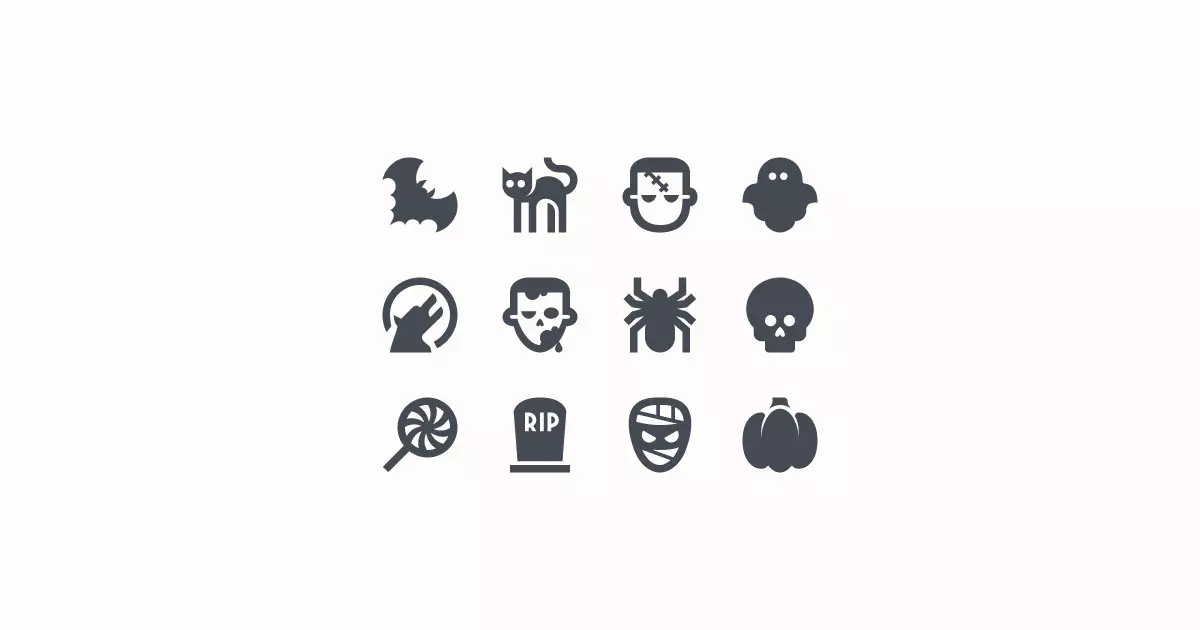 halloween clipart icons