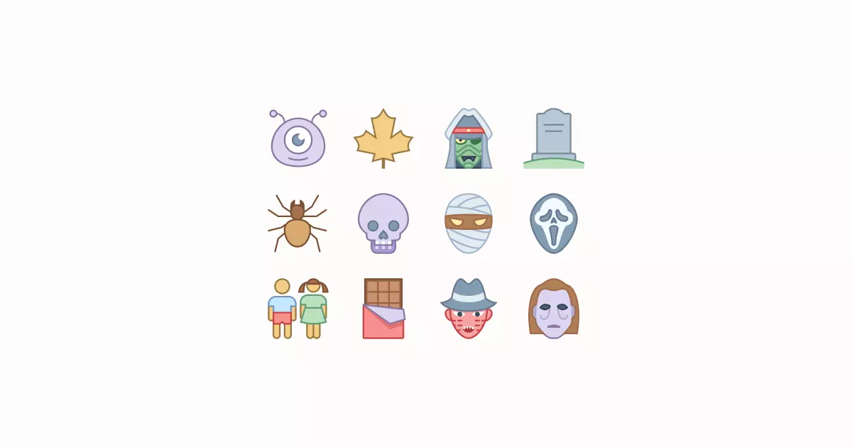 halloween clipart icons