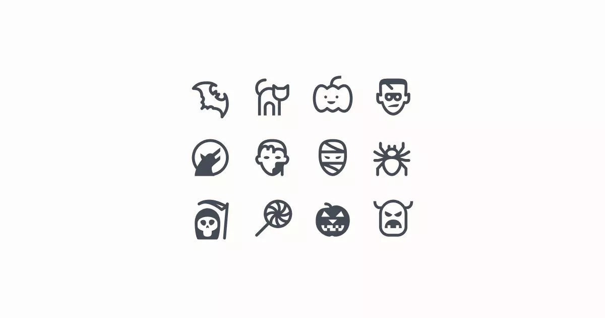 halloween clipart icons