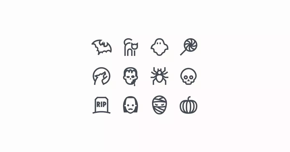 halloween clipart icons