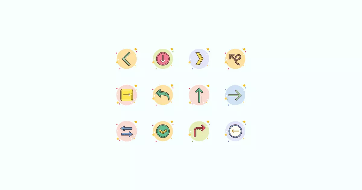 arrow clipart icons