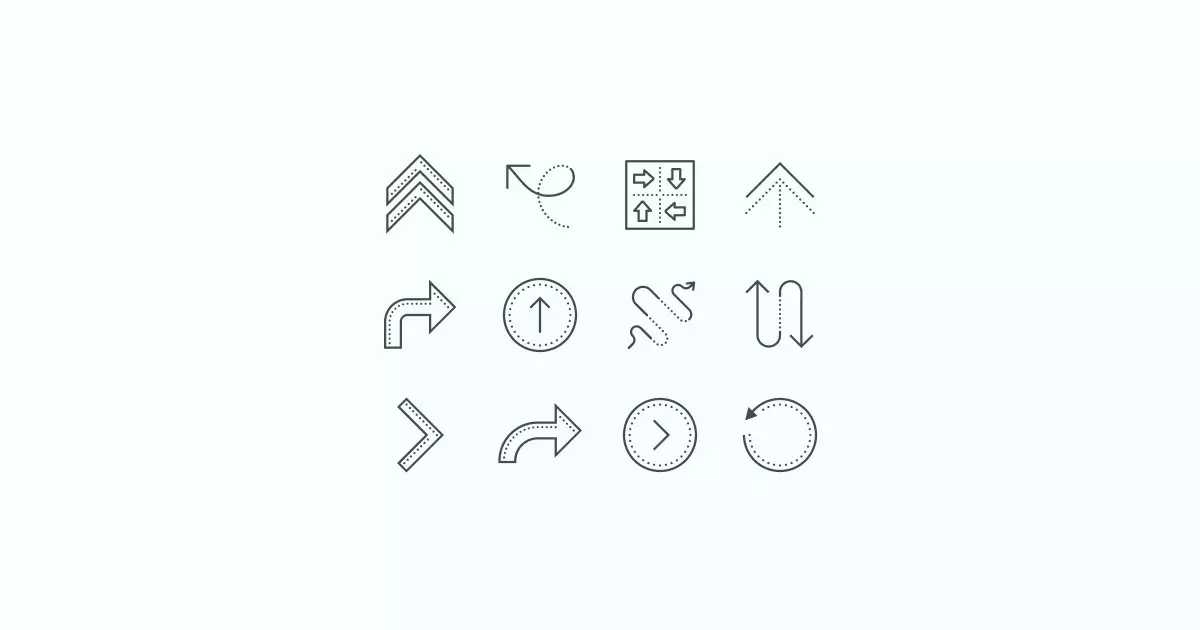 arrow clipart icons