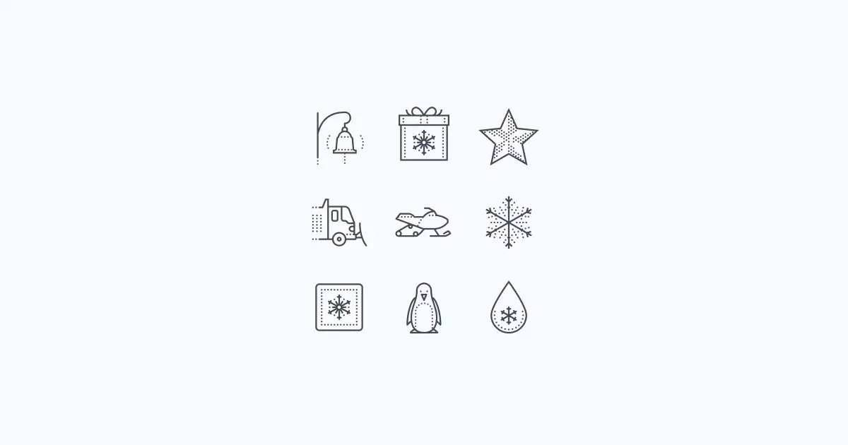 winter clipart icons