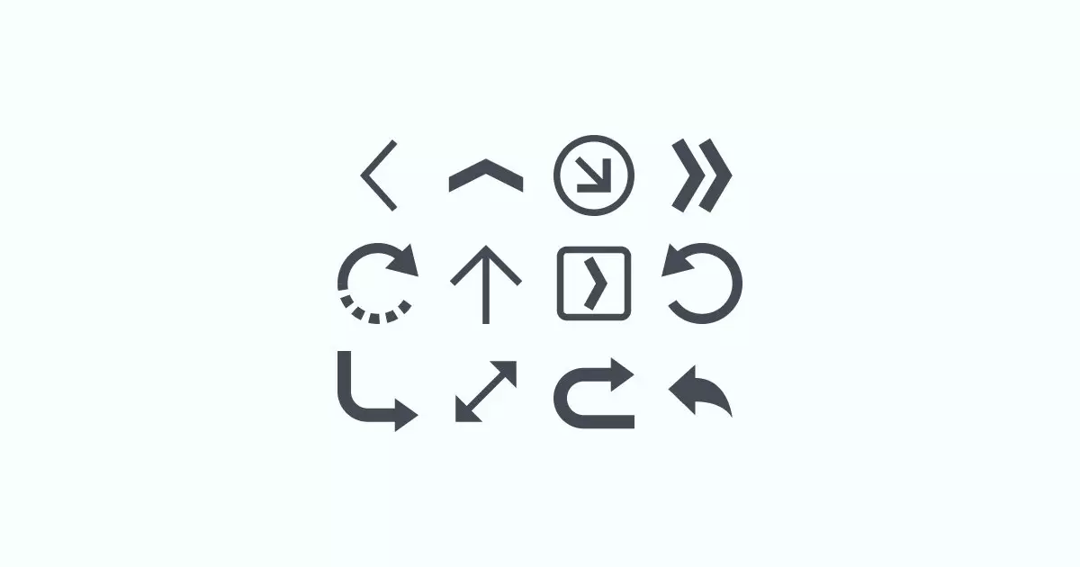 arrow clipart icons
