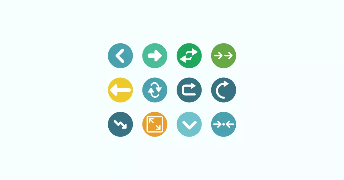 arrow clipart icons