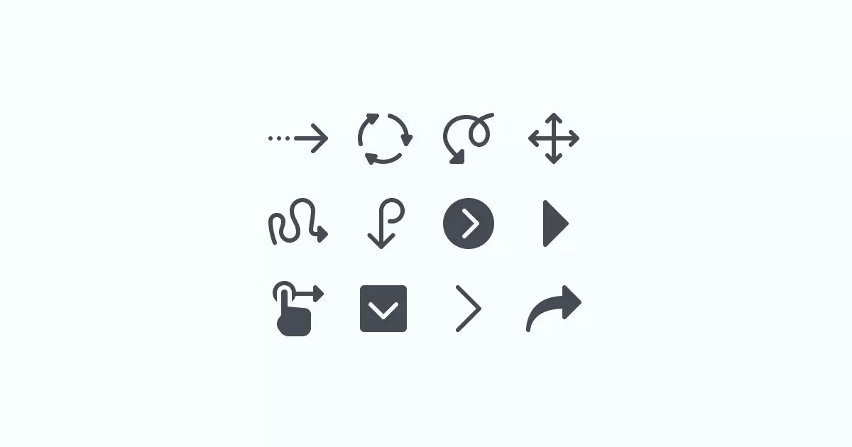 arrow clipart icons