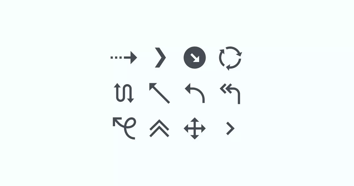 arrow clipart icons