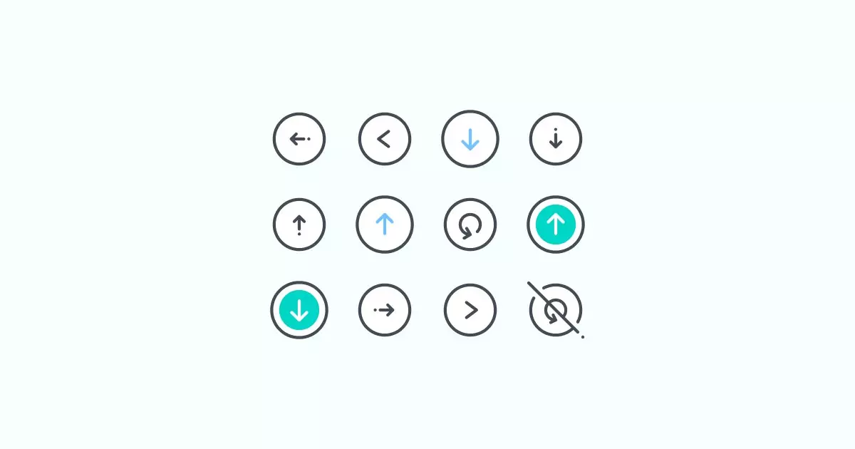 arrow clipart icons