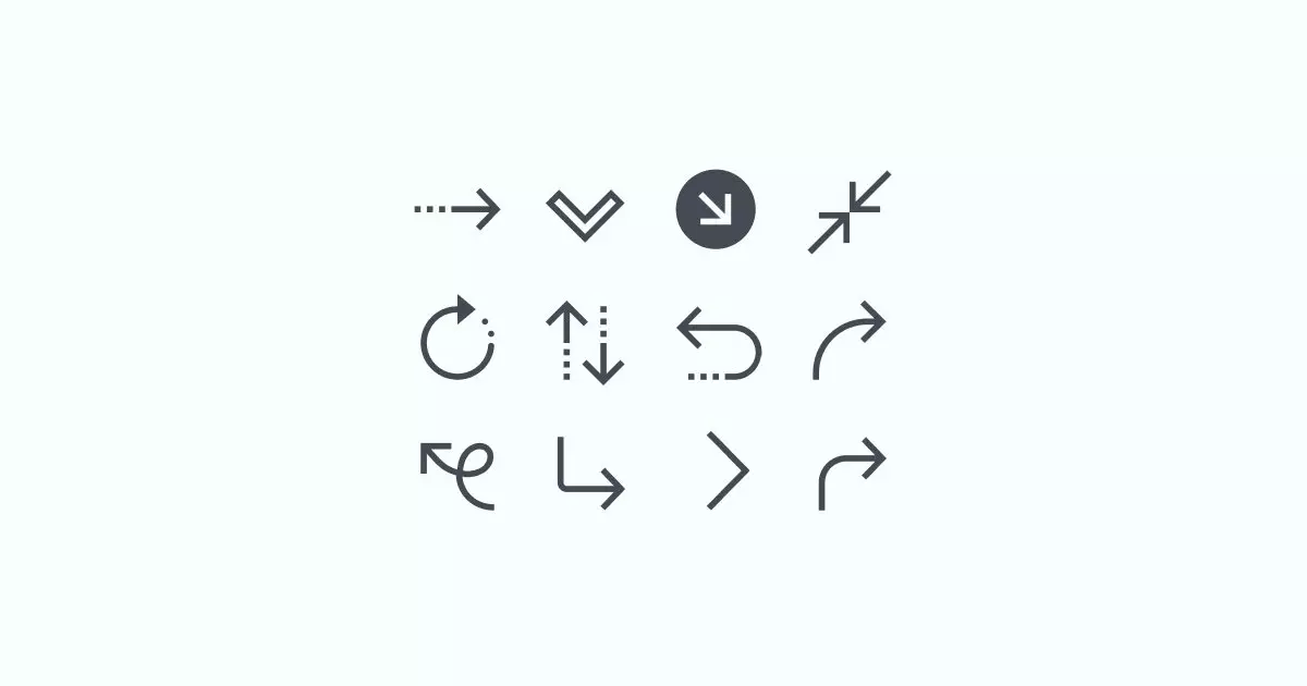 arrow clipart icons
