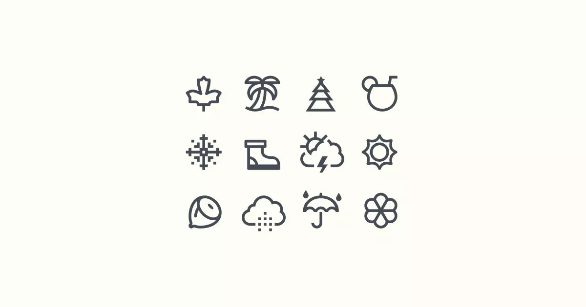 seasons clipart icons
